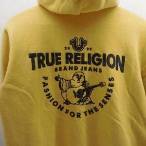 Vintage Y2K True Religion World Senses Yellow Full Zip Hoodie Mens Medium Rare